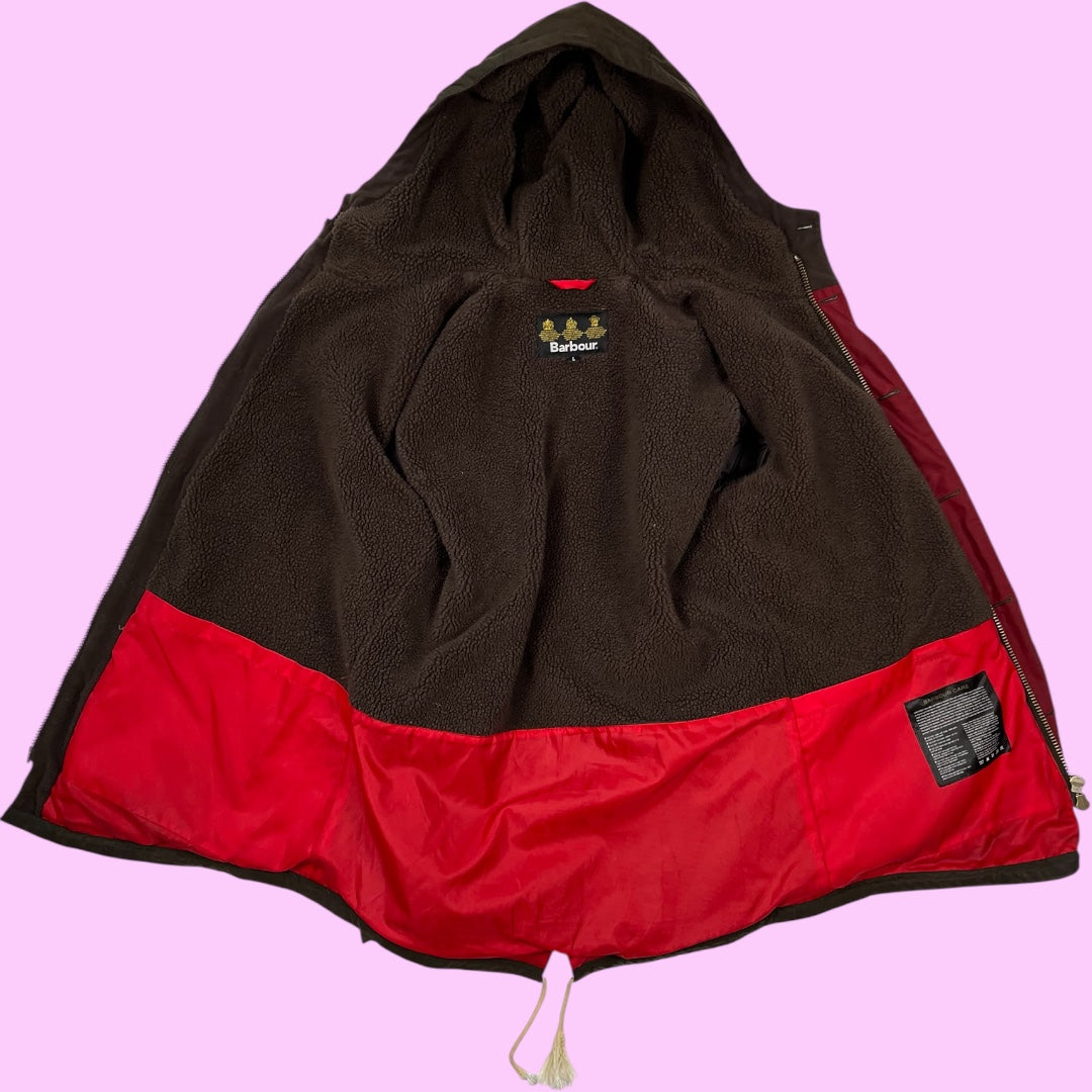 Vintage barbour wax parka - L