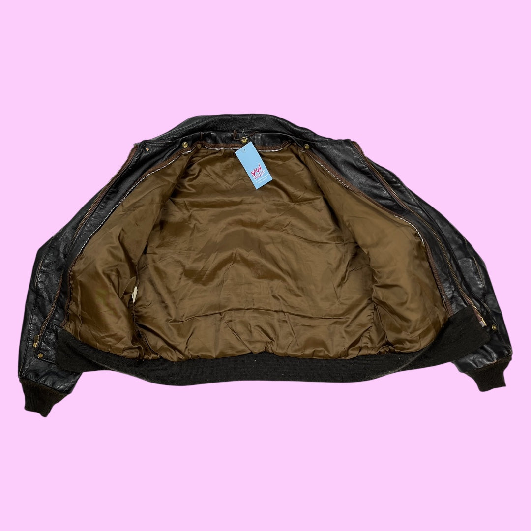 Vintage Schott A2 leather flight jacket - 2XL