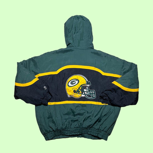 Vintage Logo7 Packers Jacket - 2XL