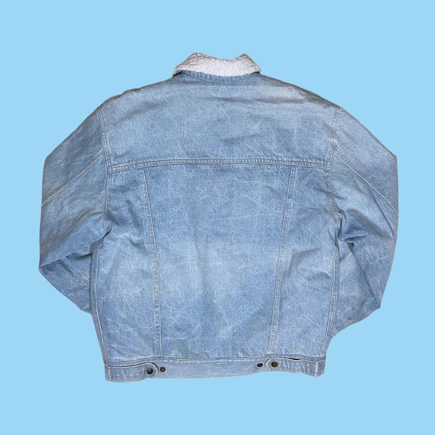 Vintage Levi's denim sherpa jacket - M