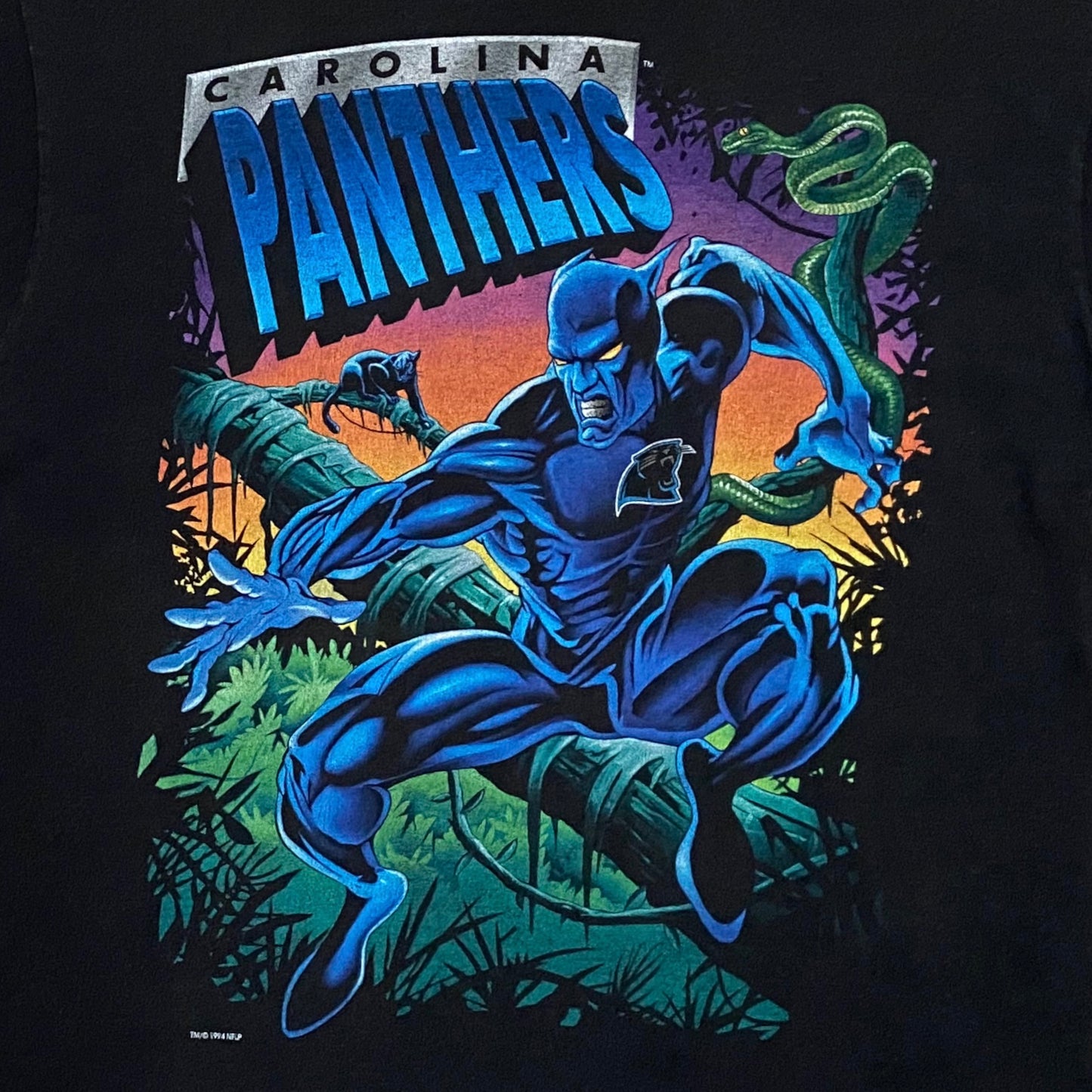 Vintage 1994 Carolina Panthers Black Panther t-shirt - L