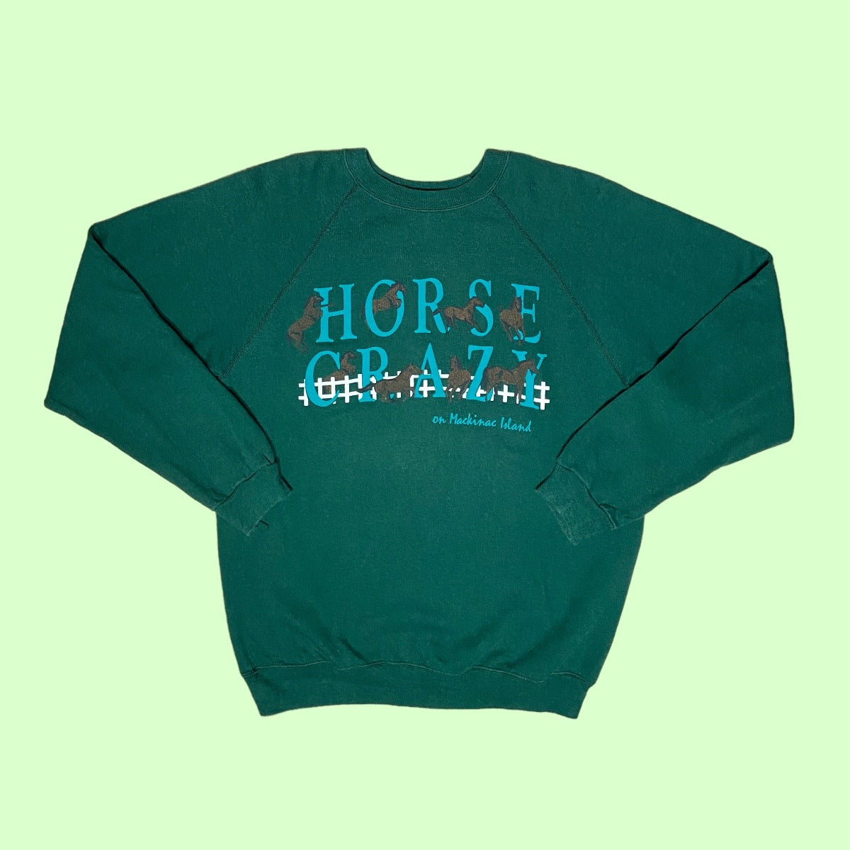 Vintage horse crazy sweater - L