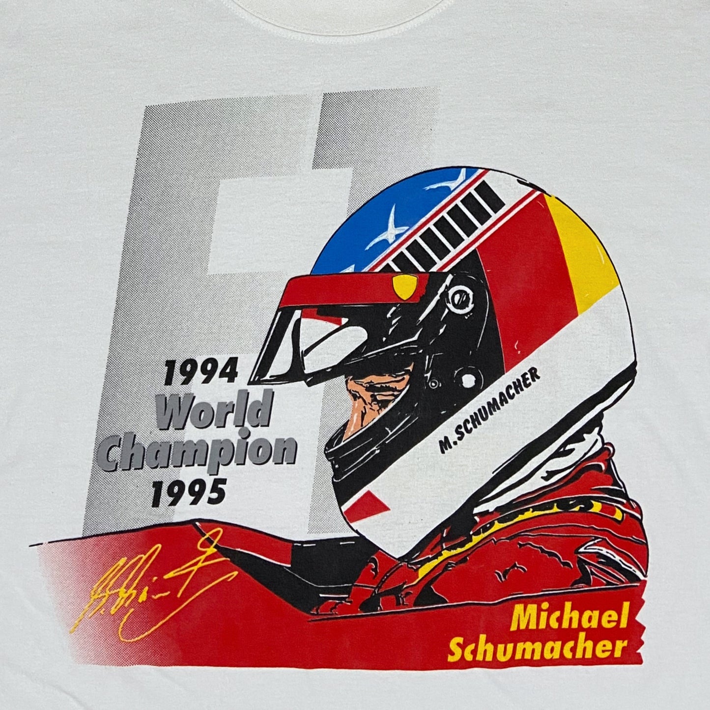 Vintage Schumacher 1994/1995 world champion t-shirt - M
