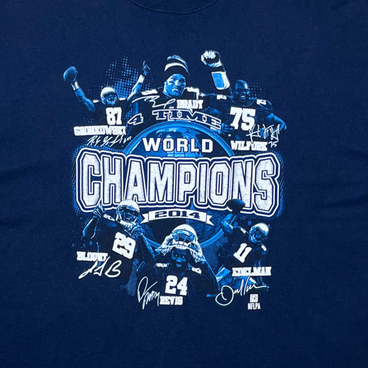 Patriots 2014 World Champions T-Shirt - XL