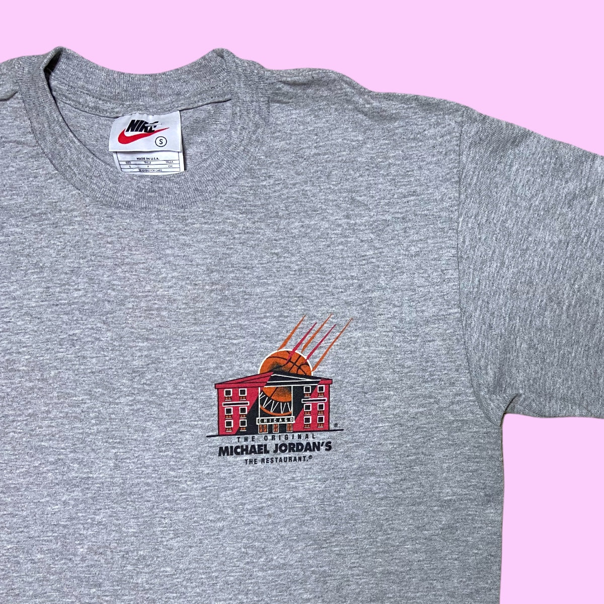 Deadstock Vintage Nike Michael Jordan's The Restaurant T-Shirt - S (Youth)
