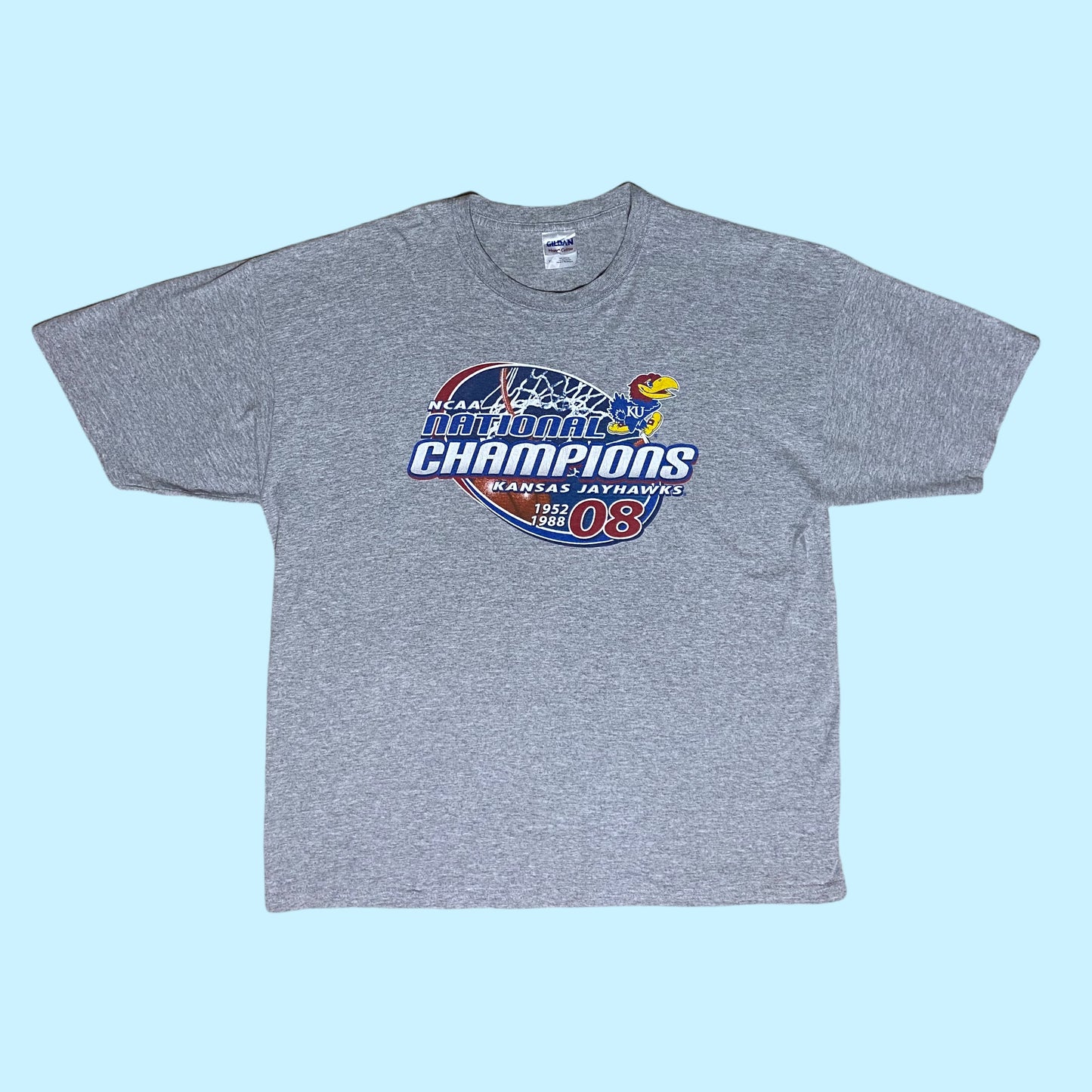 Vintage Jayhawks NCAA Champions T-Shirt - XL