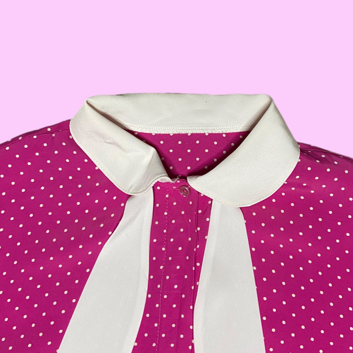 Vintage Tie-Knot Blouse - M