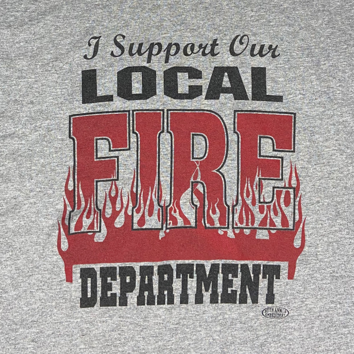 Vintage Local Fire Department T-Shirt - XXL