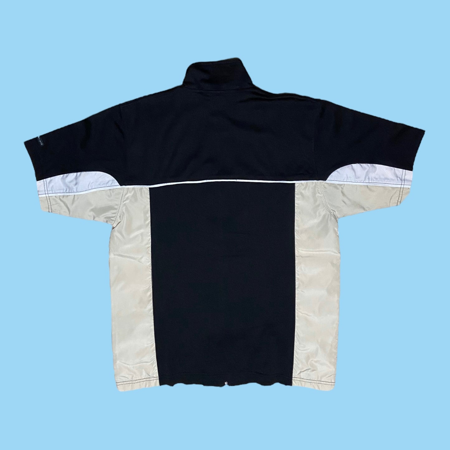 Vintage nike short sleeve track jacket - L